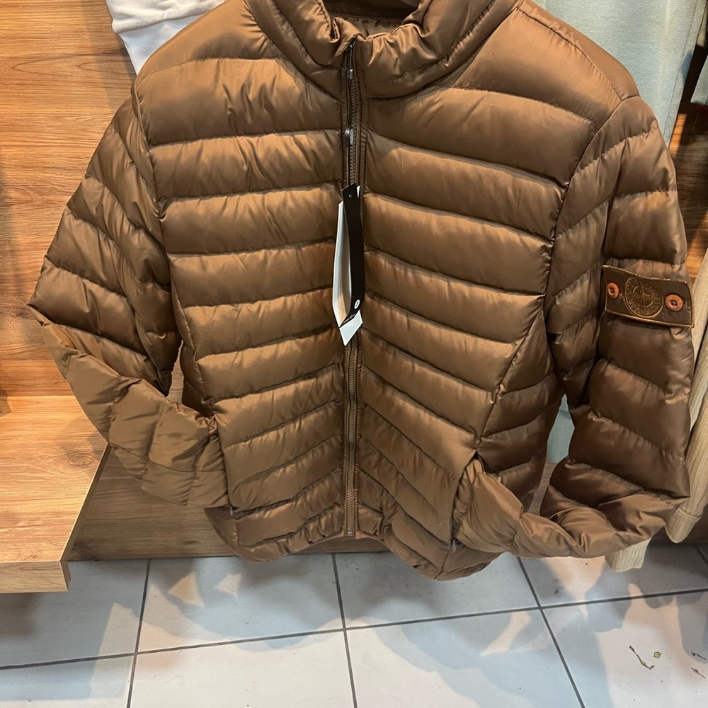 Stone Island Brown Puffer Jacket